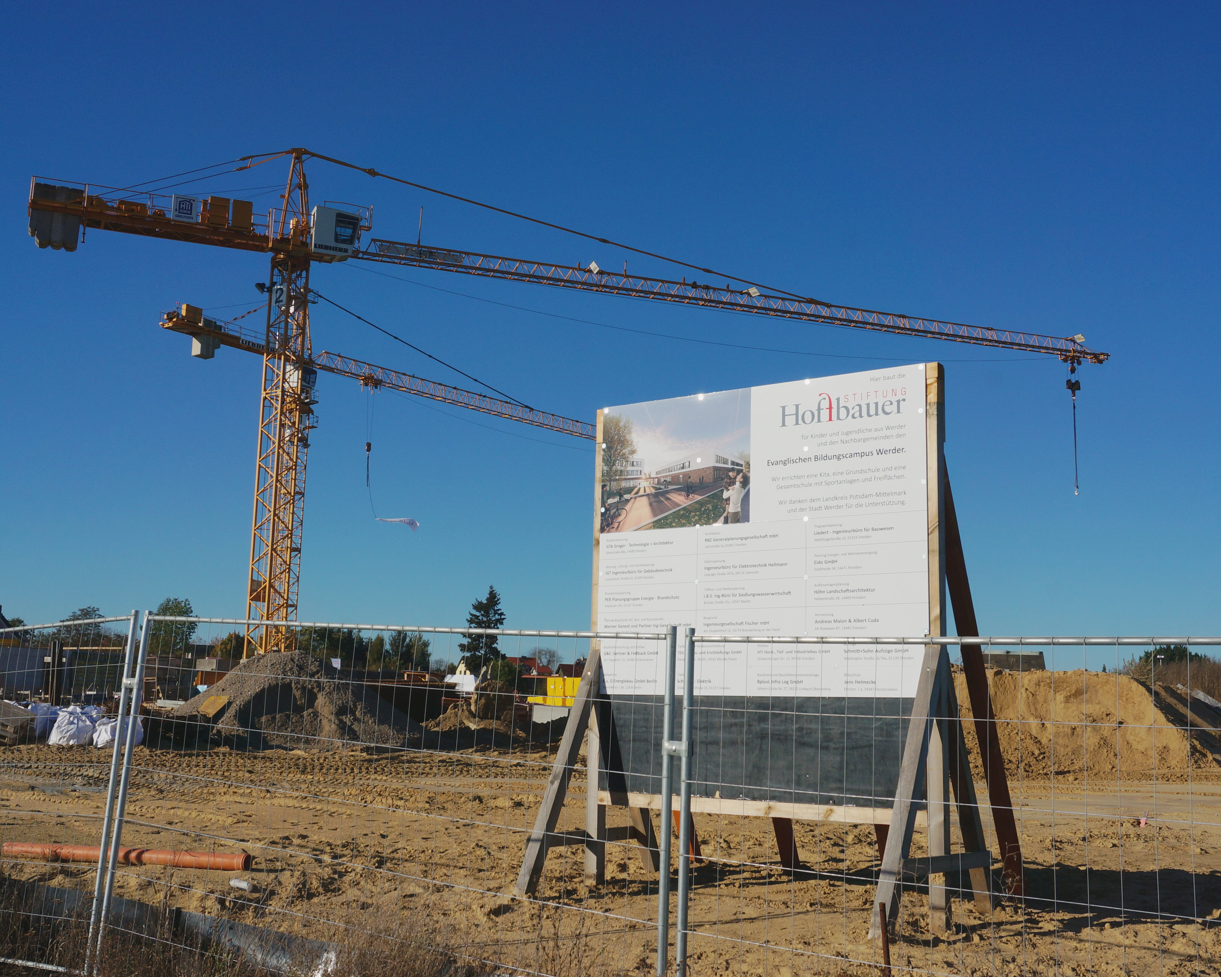 2021-Baustelle des zukünftigen Campus Werder